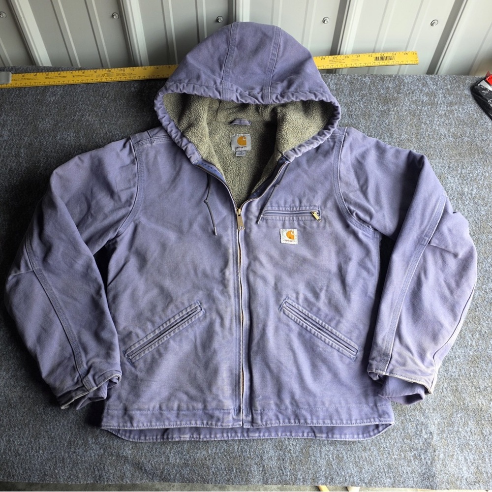 Carhartt Lavender Hooded Utility Jacket
